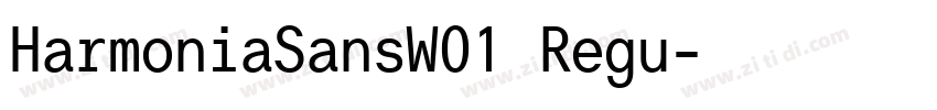 HarmoniaSansW01 Regu字体转换